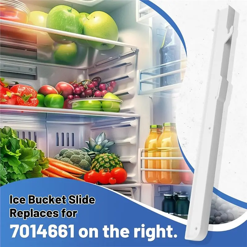 AC93-7014661 Right Freezer Ice Bin Slide Rail For Sub Zero Ice Bucket Rail For Freezer Drawer Slide Track 532, 561, 632