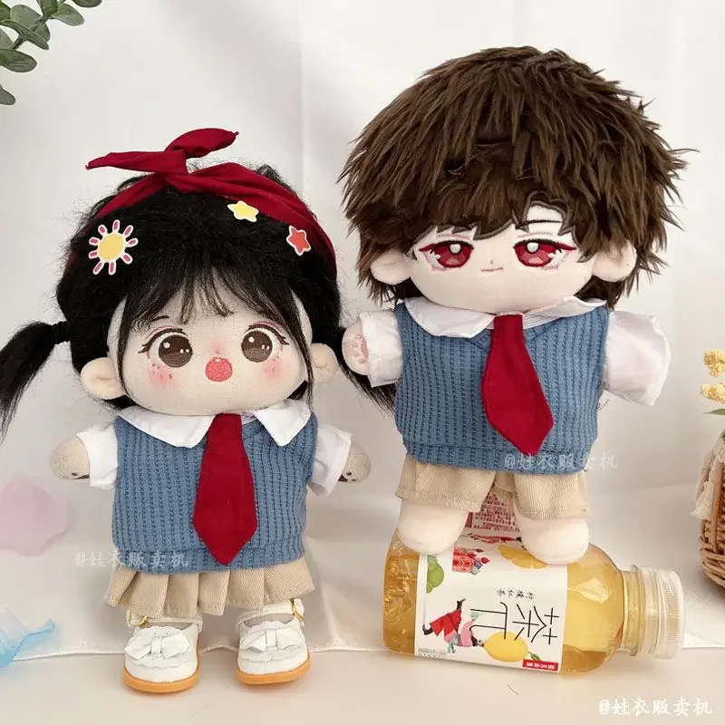 Cotton doll clothing 20cm college style superior school uniform 20cm set no attribute doll changing