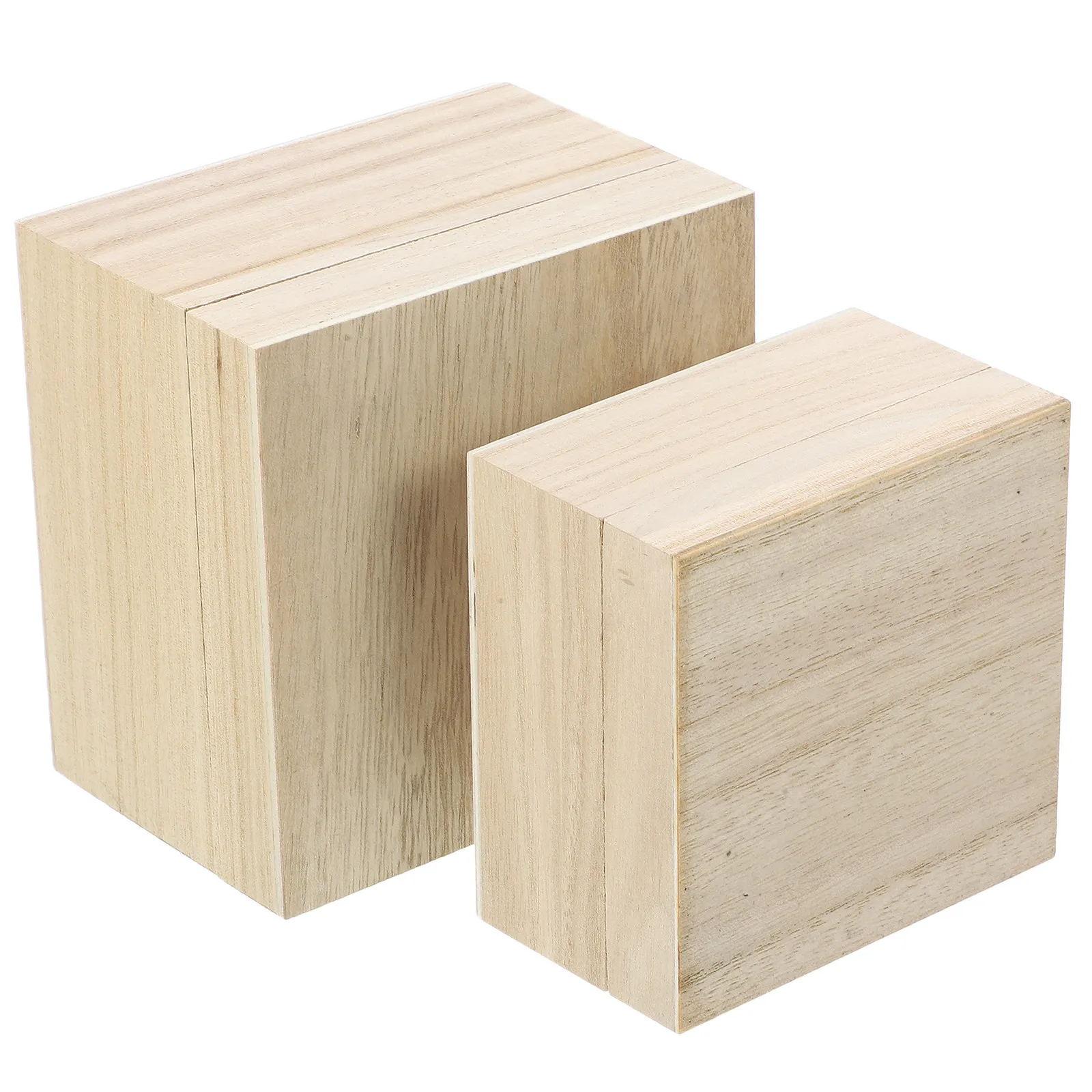 

Деревянная шкатулка для украшений, 2 шт., в форме куба, прочная, легкая, контейнер для хранения колец, сережек, мелочей, подарочный органайзер