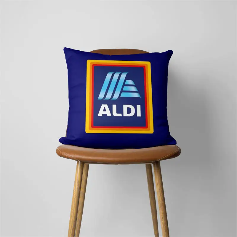 Aldi Market Cushion Cover for Sofa Pillow Case Cover Seat Car Throw Pillowcase 45X45cm For Home Decorative SJ-893