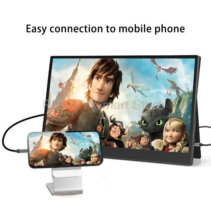 15.6インチ ポータブルモニター PS4 NS XBOX Switch PCゲーム用 HDMI アイケア 1920*1080解像度 IPSパネル 300nit輝度