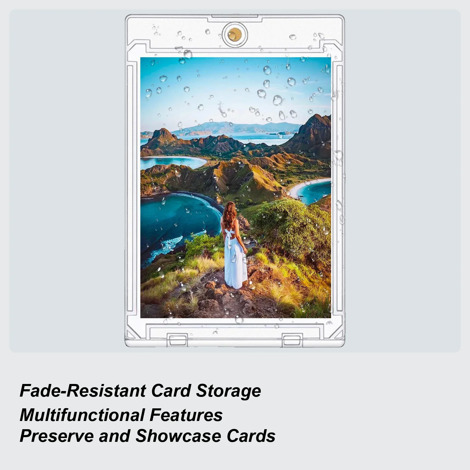 Hard Card Sleeves Clear Acrylic Magnetic Card Holder Sports Equipment For Holding Display Collection Carrying Showcase Transport