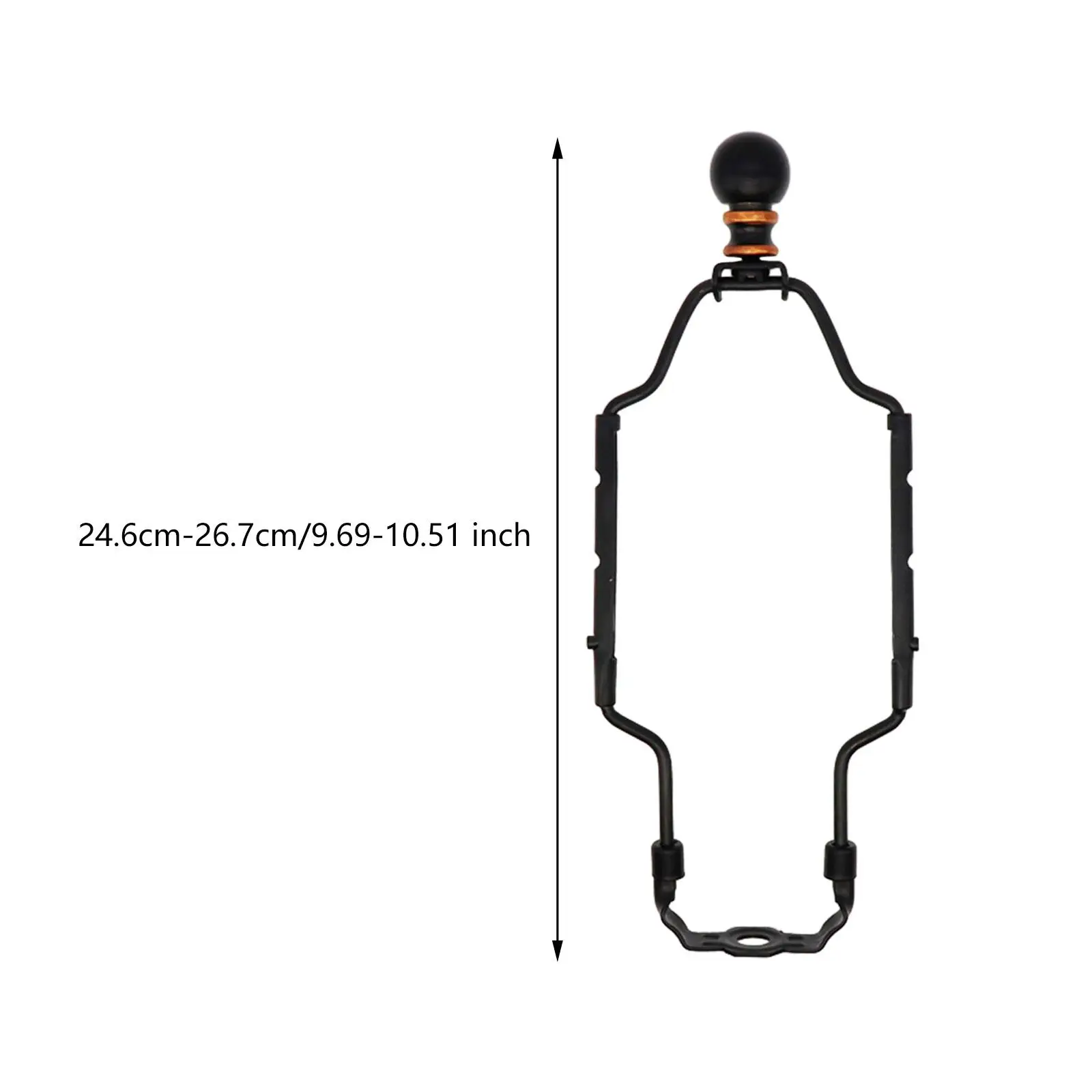Lamp Harp Adjustable Lamp Harp Holder Kit Universal Bullhorn Bracket Lamp Parts DIY Lighting Accessories Elevating Stand