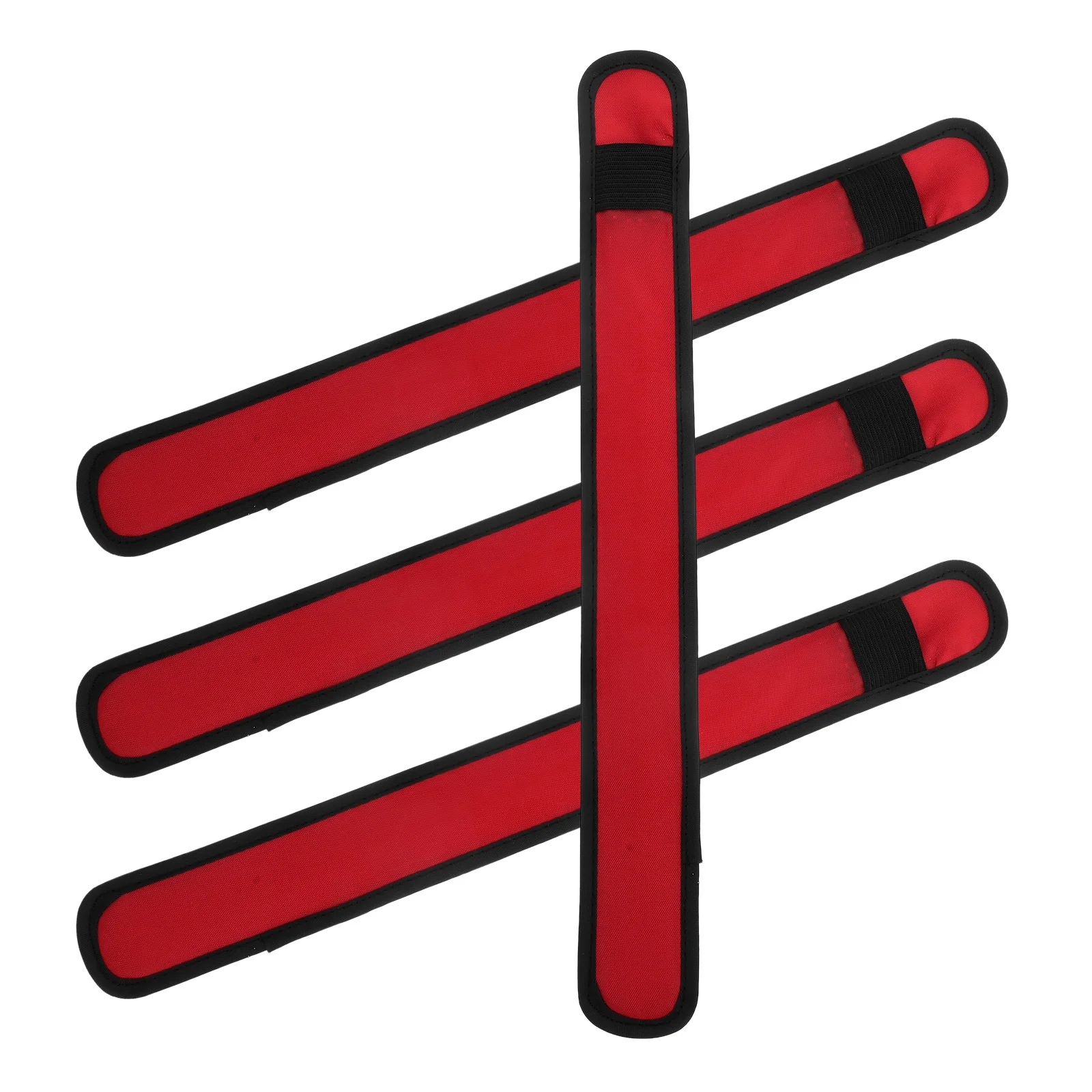 4 قطعة معدات الحصان توهج الساق فلاش معصمه ضوء طوق الدراجات أساور تدفئة حمراء #5