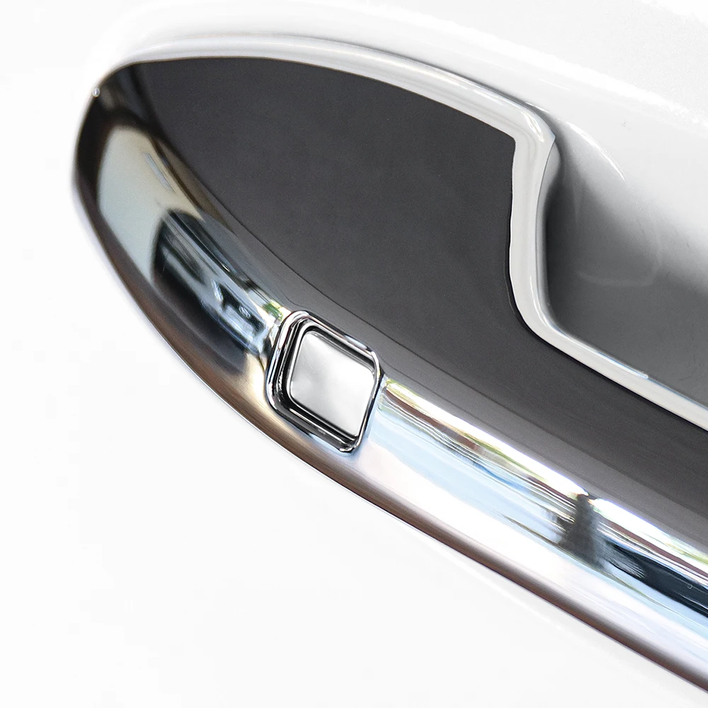 

Наружная дверная ручка (сенсорная/кнопочная) из ABS-пластика в стиле карбон/черный для Hyundai Palisade 2020-2025, для праворульных автомобилей, внешняя отделка