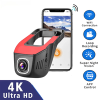 4K 2160P WiFi Car DVR Dash Cam Camera 2K  1080P 24H Parking Monitor APP Control Car Driving Video Recorder for all cars