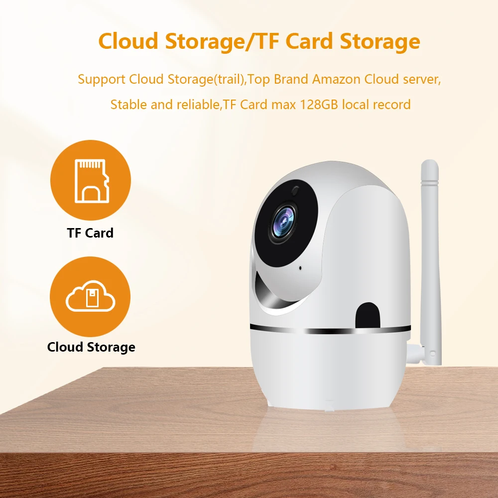 Mini Baby Monitor Wifi IPกล้องติดตามอัตโนมัติHD 1080Pในร่มไร้สายกล้องWifi Home Securityกล้องวงจรปิดกล้อง