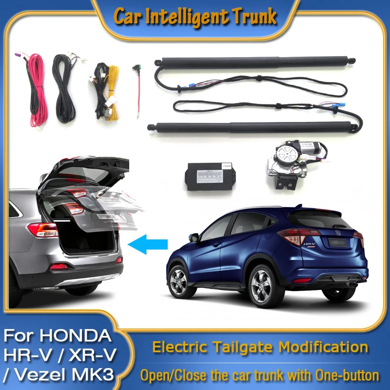 For HONDA HRV XRV Vezel MK3 2021~2024 Car Power Trunk Opening Smart Electric Suction Tailgate Intelligent Tail Gate Lift Strut