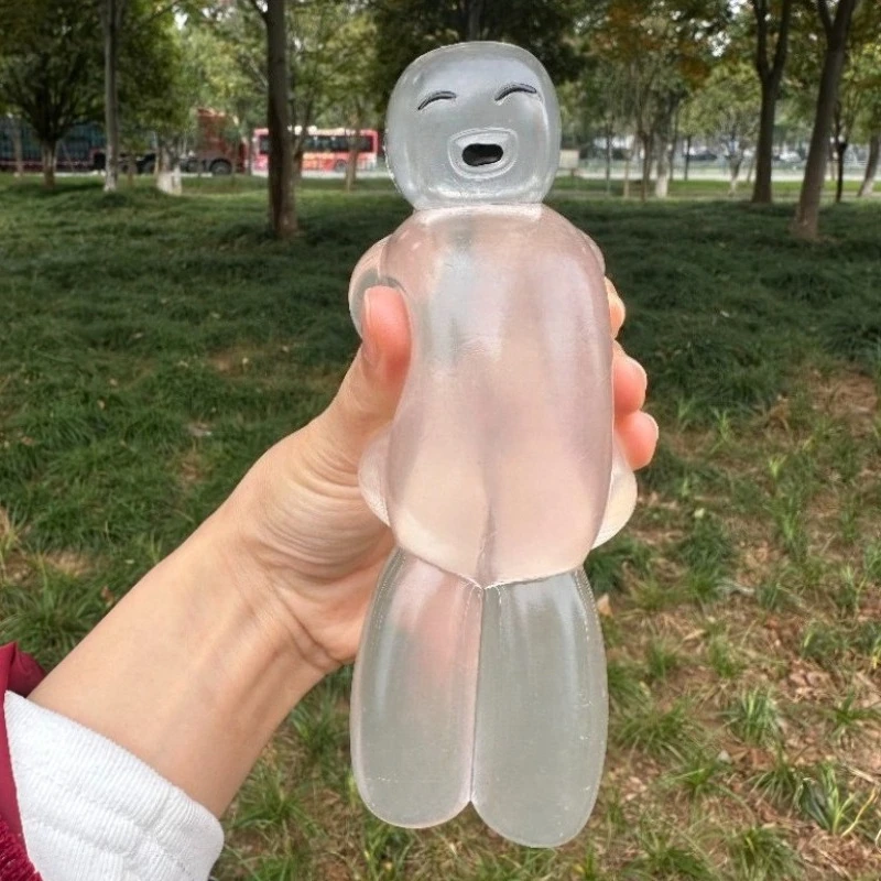 スクイーズ透明ゼリーロボットスクイーズおもちゃかわいい超ソフト