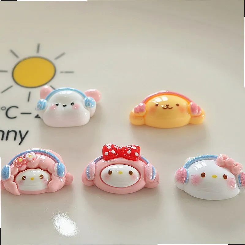 100pcs Kawaii Flatback Resin Cabochon DIY Scrapbook Earrings - view 5
