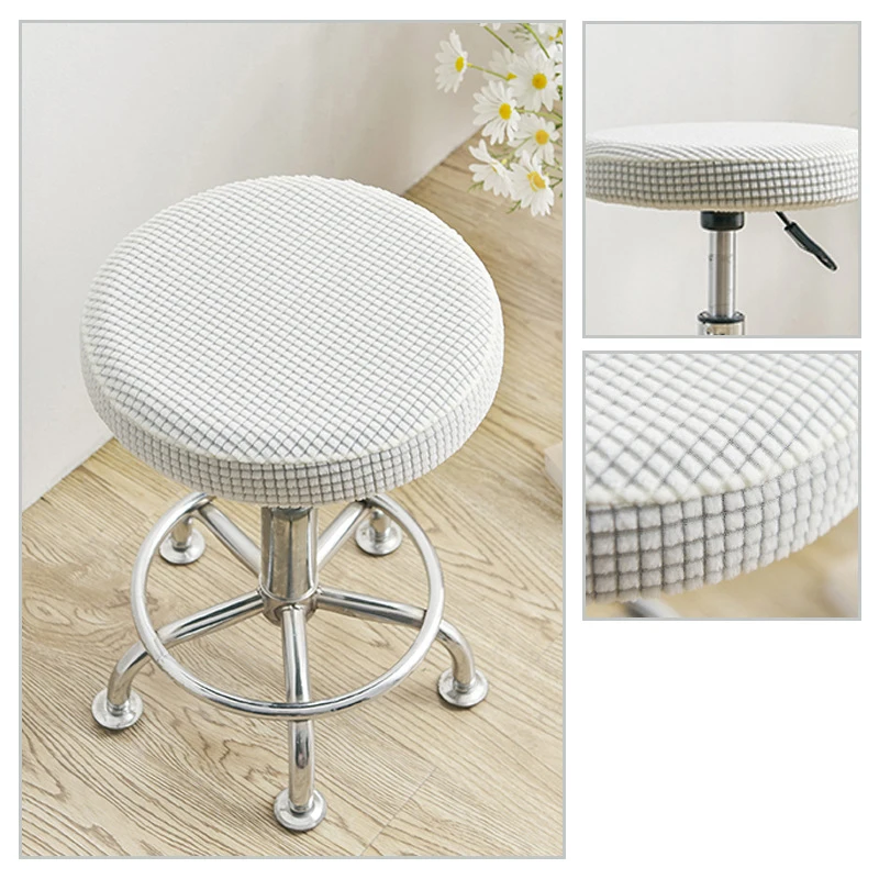 Circular Full Surround Elastic Seat Cover Detachable Anti Dirt And Clear Dustproof Seat Protective Cover Barstool Slipcover