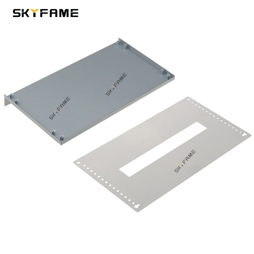 Skyfame adaptador android estéreo para carro, conversão dupla din, kit de hardware de suporte único ultrafino 2din para 1din