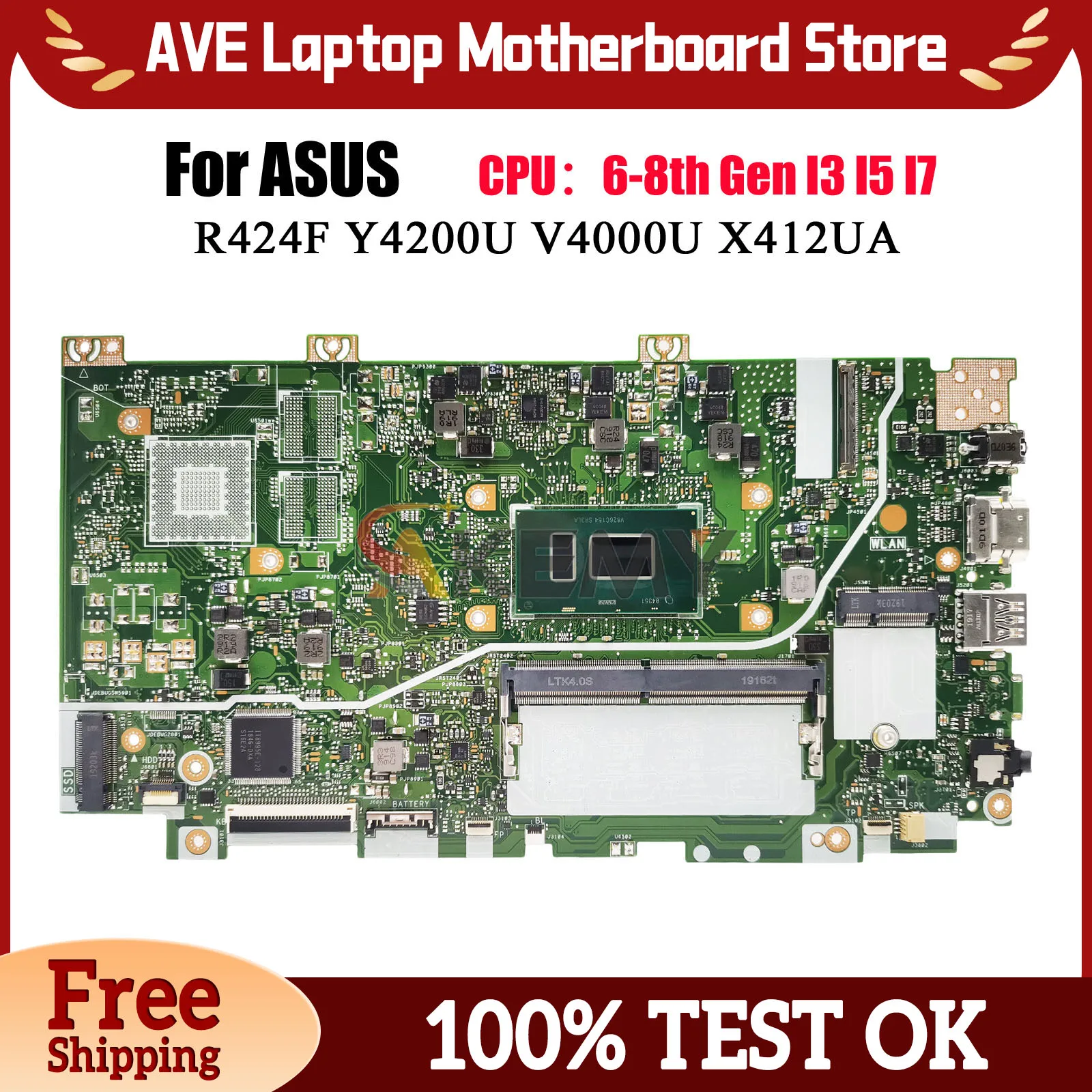 scheda-madre-x412ua-per-laptop-asus-vivobook-v4000u-x412ua-y4200u-x412uf-x412u-x412ub-r424f-con-cpu-i3-i5-i7-testata-e-funzionante