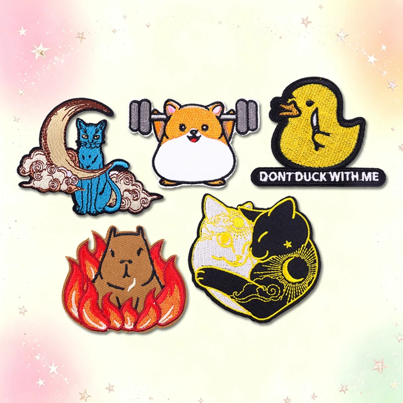 5PCS/set Cartoon Animal Cat Du - đánh giá và giá Embroidery Cat