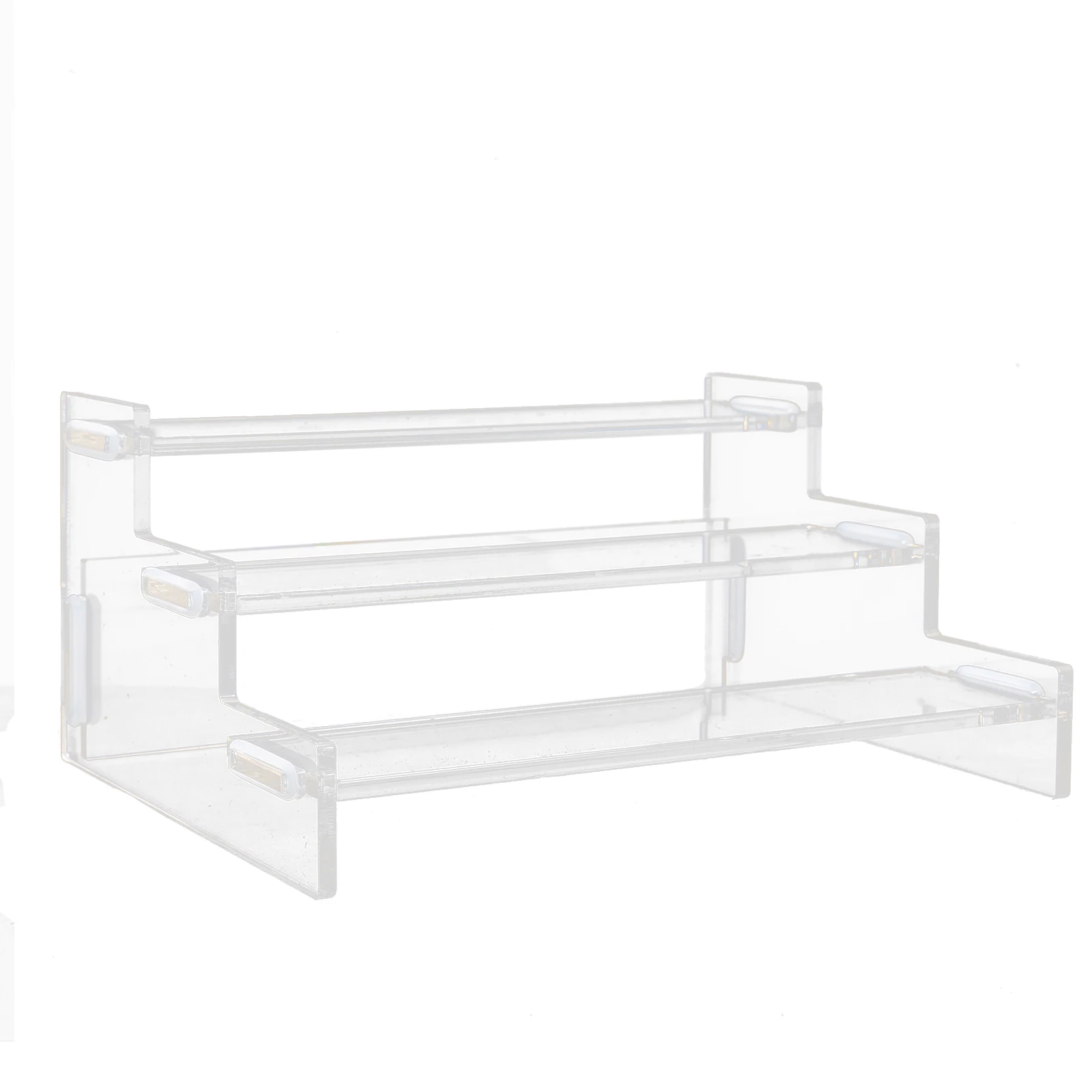 1Pcs Multi-Level Acrylic Clear Display Rack Organizer Storage Holder Stand for Statuette Display Storage Rack Showing Stand