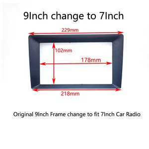 إطار تشطيب راديو السيارة ، يناسب جميع السيارات ، إطار تبديل ، 1 دين ، 2 دين ، 9 بوصات ، 10 بوصات ، 7 بوصات 6 مبيعات رئيسية 2 إطار دين سكوير جول - رقم 1