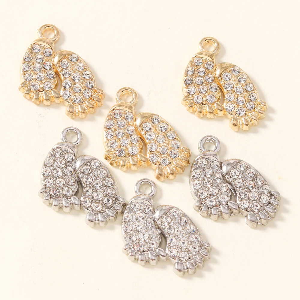 10pcs 16*19mm Crystal Footprin - đánh giá và giá Jewelry Making 3 Year Old