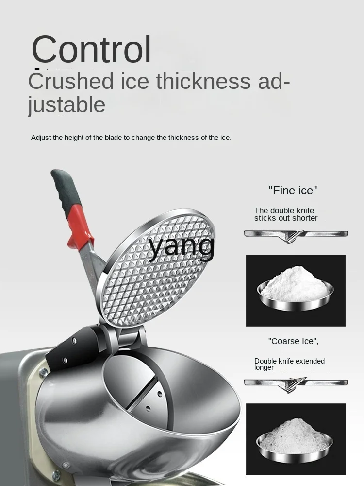 CX  commercial double knife ice crusher electric ice shaver milk tea shop small new high power