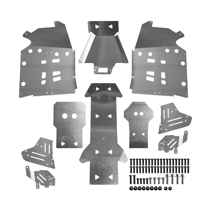3mm Aluminium Skid Plate Full Set Thickness Customizable for  1000 850 650 ATV UTV Body Parts