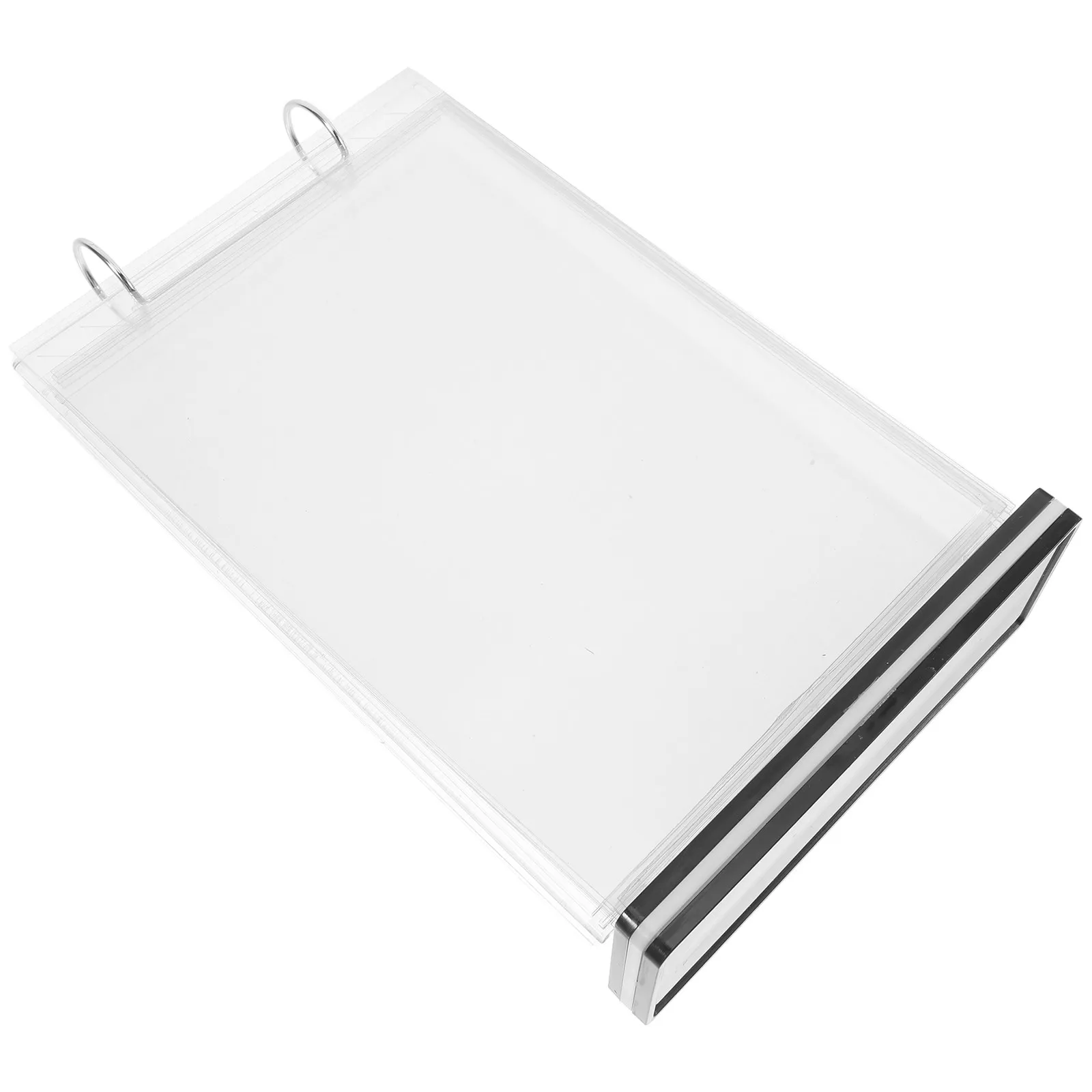 6 Page A5 Vertical Acrylic Flip Display Stand Clear Double Sided Menu Holder Table Sign Stand Desktop Restaurant Office