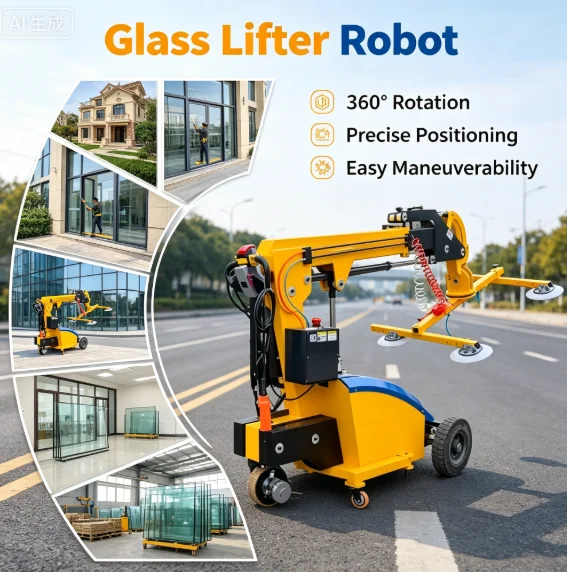

Customized CE Approved 600Kg 800Kg Electric Stone Slab Lifting Crane Robot Vacuum Glass Lifter for Granite