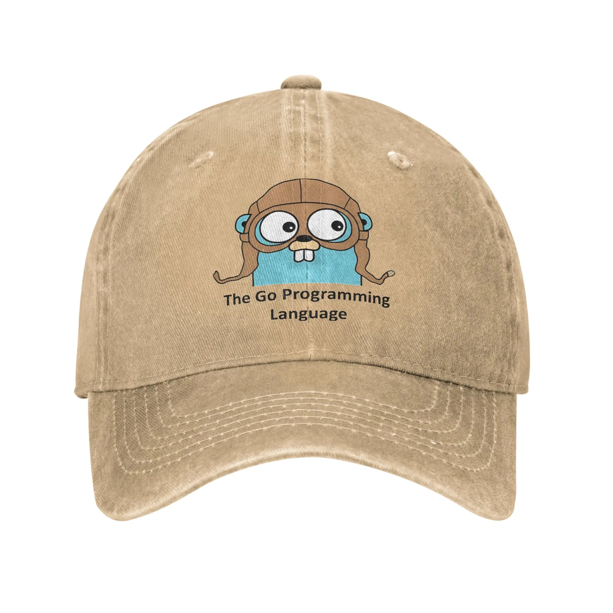 Go GoLang Gopher Programming Language  Print Caps For Unisex Cotton  Trucker Hat Lerisure Wear Baseball Cap Adjustable