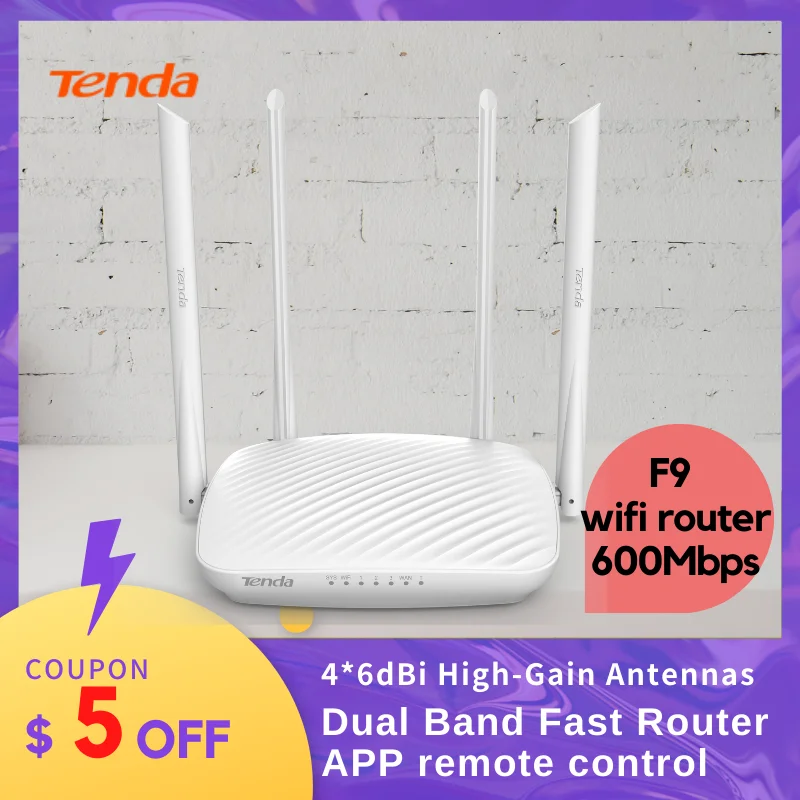 Tenda F6 / F9 Wireless WiFi Router Wi-Fi Repeater Multi Language Firmware Router/WISP/Repeater/AP Mode 1WAN+3LAN RJ45 Ports