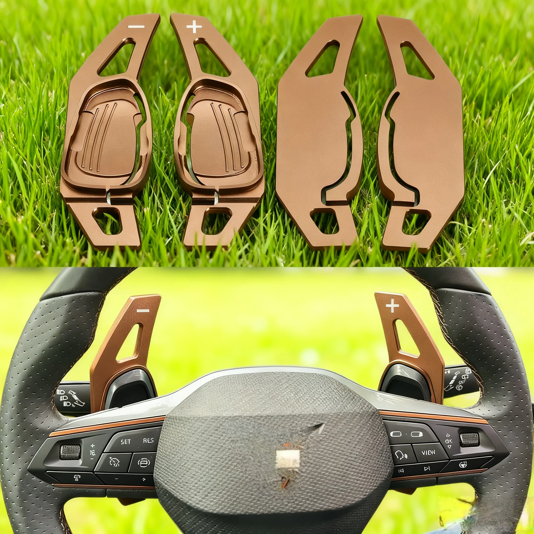 

For Cupra Ateca Formentor Leon 2021 2022 2023 Car Steering Wheel Shift Paddle Gear Paddles DSG Extension Styling Car Accessories