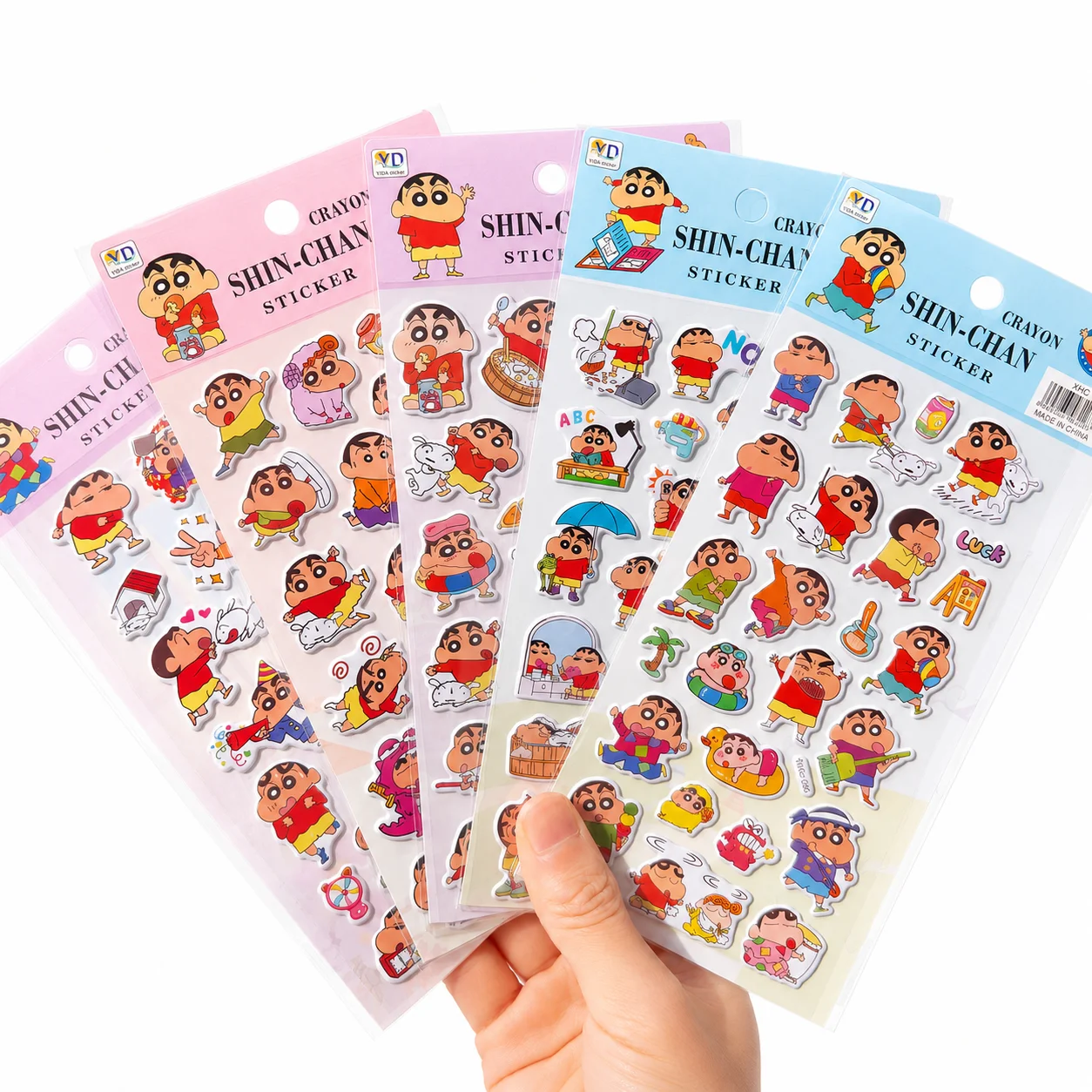 Crayon Shin-chan Schaumstoff-Aufkleber 3D Belohnungssticker für Jungen Geschenk für Kinder Cartoon Baby Aufkleberpapier