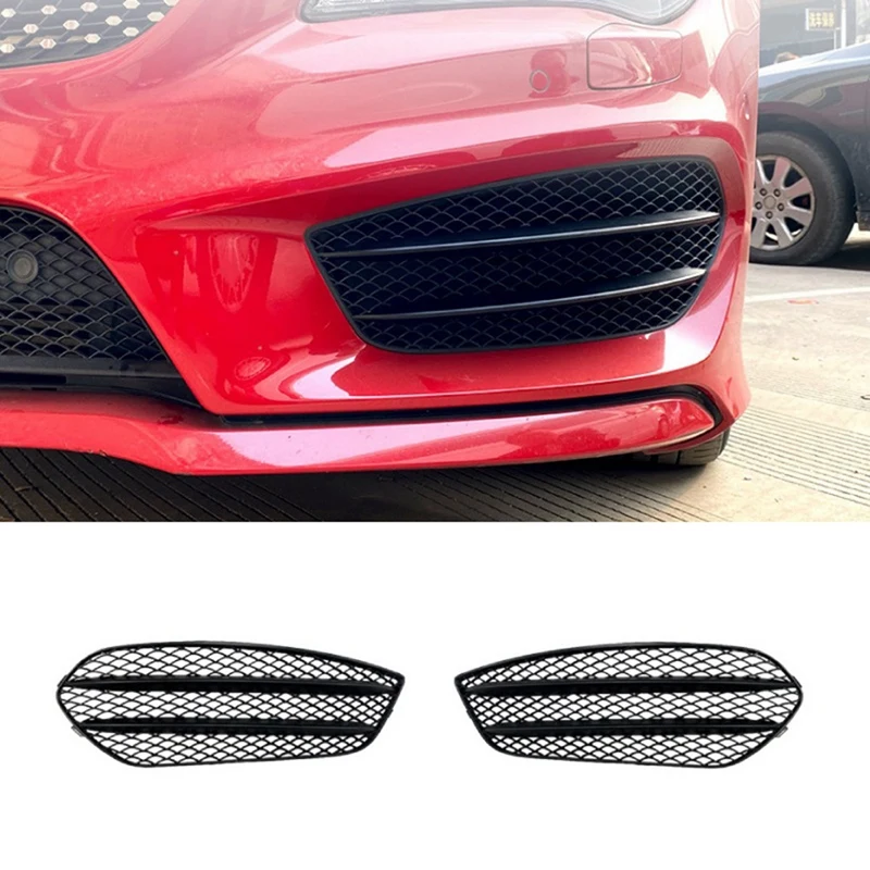 

Fog Light Cover Grille Front Bumper For Mercedes Benz CLA Class C117 CLA200 250 CLA45 AMG 2013-2015 Grill Grid Kit