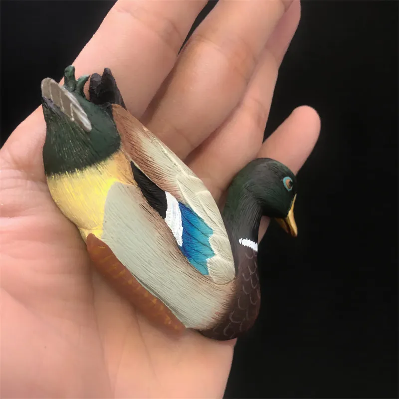 Semi three-dimensional animal mallard refrigerator with resin decoration