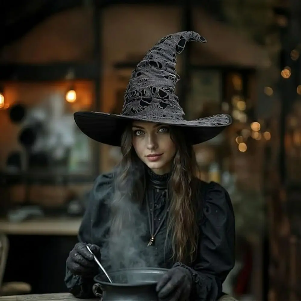 chapeu-de-bruxa-gotico-de-halloween-com-aba-larga-e-ponta-alta-sem-colapsar-nao-enrolavel-estilo-desgastado-e-rasgado