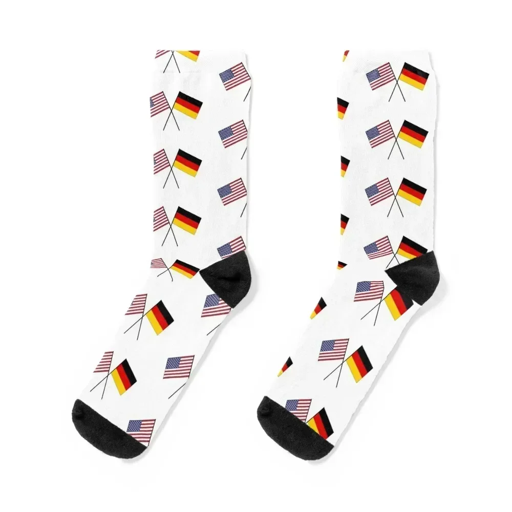 German-American friendship USA Germany Socks sheer FASHION winter cycling Men's Socks Luxury Women's