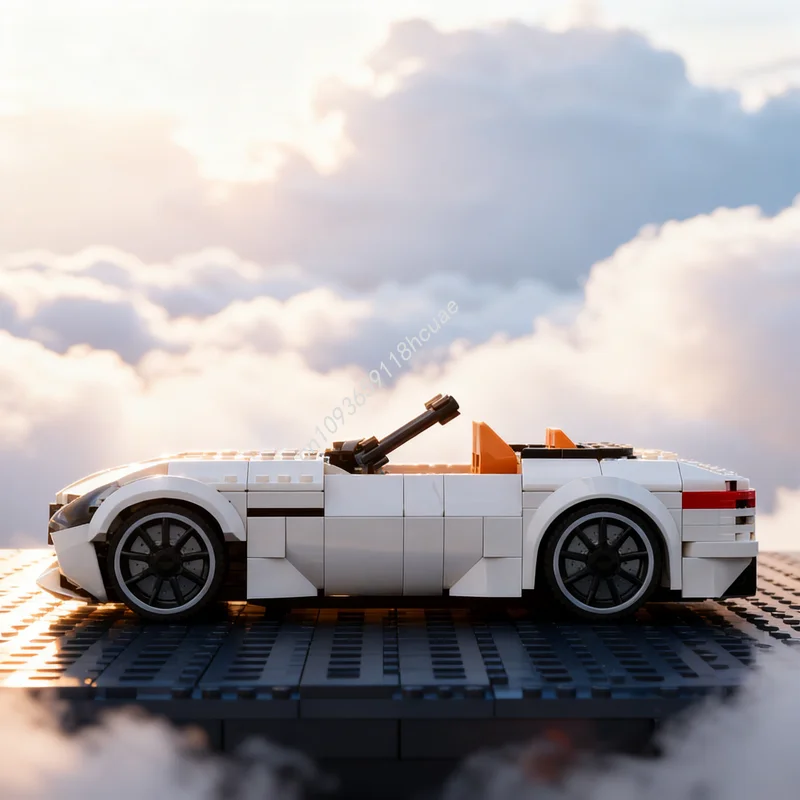 

328 шт. MOC Mercedesesed SL S E Performance City Champions Модель Строительные блоки Рождественские подарки Архитектурные игрушки Кирпич День рождения