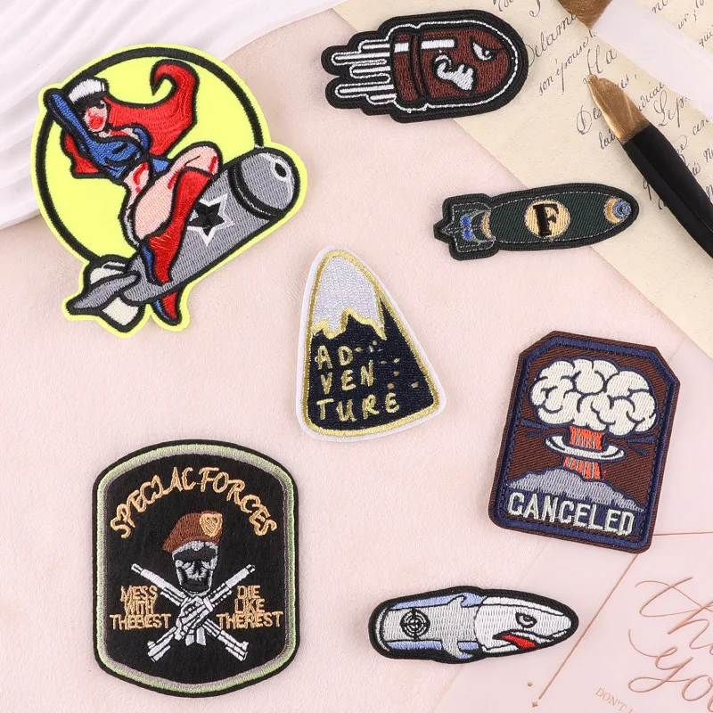 1pcs  Mix Car Patches for Clothing Iron on Embroidered Sew Applique Cute Patch Fabric Badge Garment DIY Apparel Accessories-16