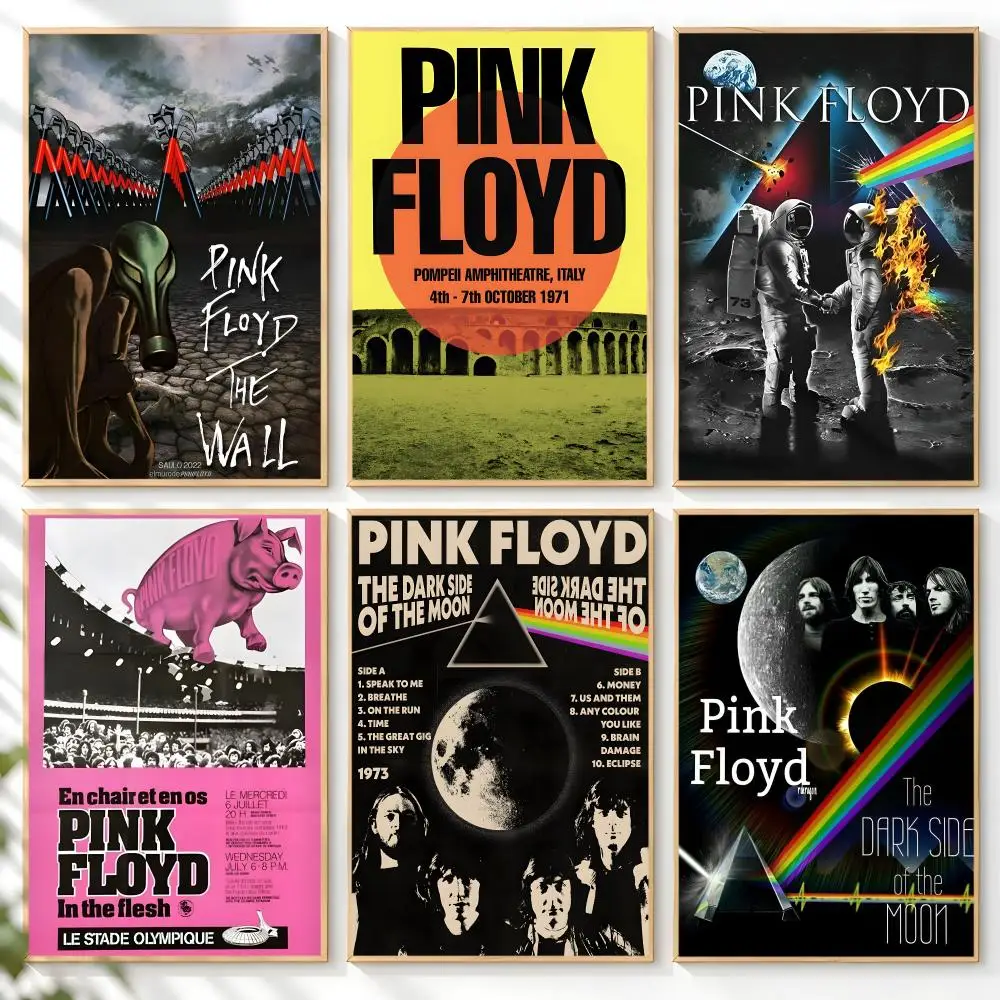 T-The Pink Floyd Band Poster Home Artwork For Living Room Bedroom Office Dorm Apartment Gift