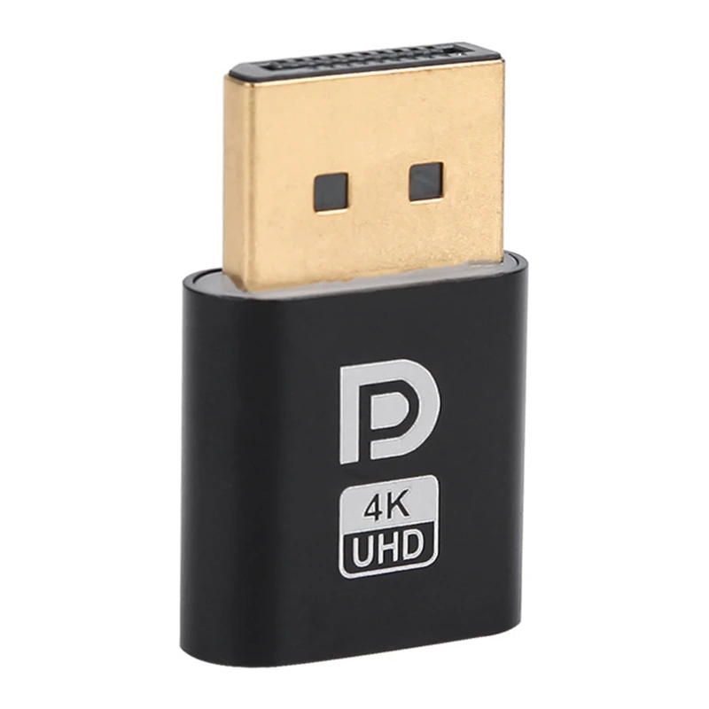 Display Adapter EDID Emulator, 4K Displayport Plug, Acessórios para desktop, PC Graphics, Placa de vídeo, Drop Shipping