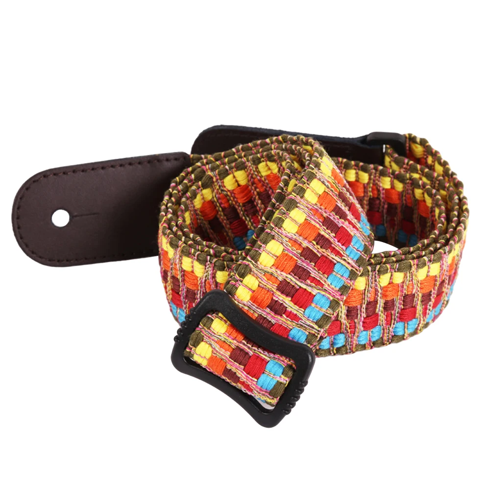 

1 Pcs Creative Colorful Braided Ukulele Strap Comfortable Soft Adjustable Shoulder Strap Cross-Body For Kids Guitars