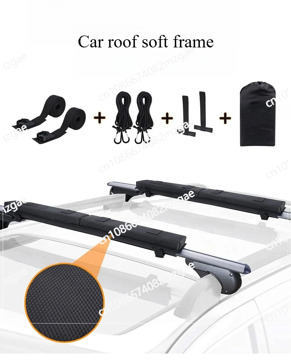 

Car roof soft cushion roof soft luggage rack surfboard luggage soft rack car
