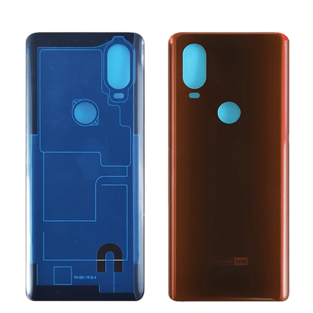 New For Motorola Moto One Vision P50 XT1970-1 XT1970 Battery Back Cover Rear Door Glass Panel Housing Case Replacement Parts