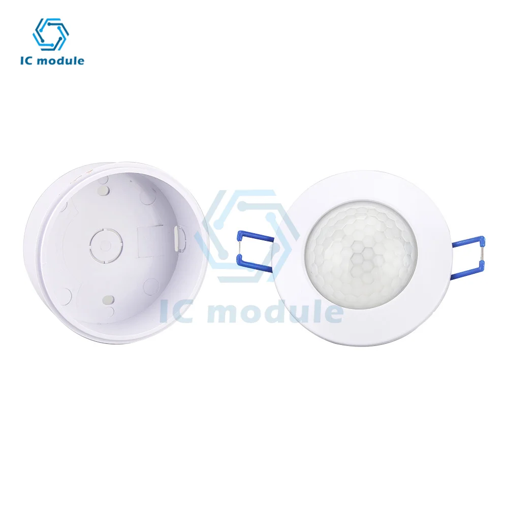 Infrared Motion Sensor Mini Ceiling PIR Body Motion Detector Adjustable Lamp Light Switch for Home Security 220-240V