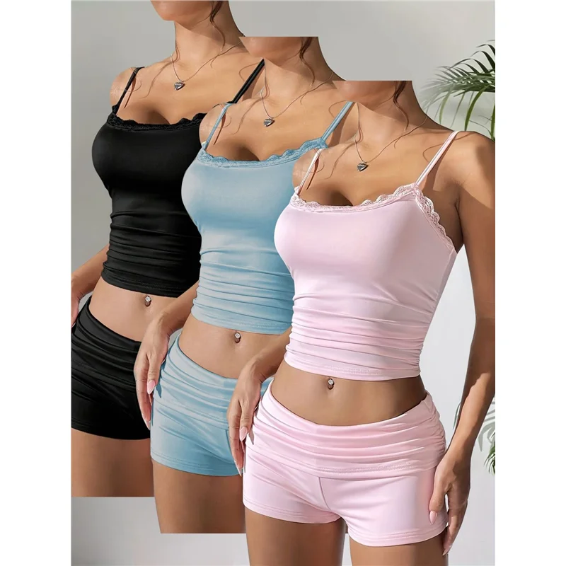 

Женский повседневный спортивный комплект из двух предметов: футболка и шорты, цвет мятный, с эффектом волны, сексуальный и стильный