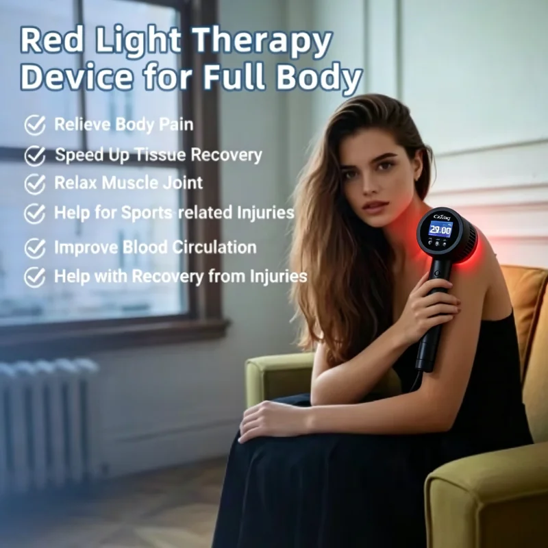 

High Power 5W IR Laser Therapy Device for Tendonitis Bursitis Plantar Fasciitis Pain Relief LLLT Home Recovery