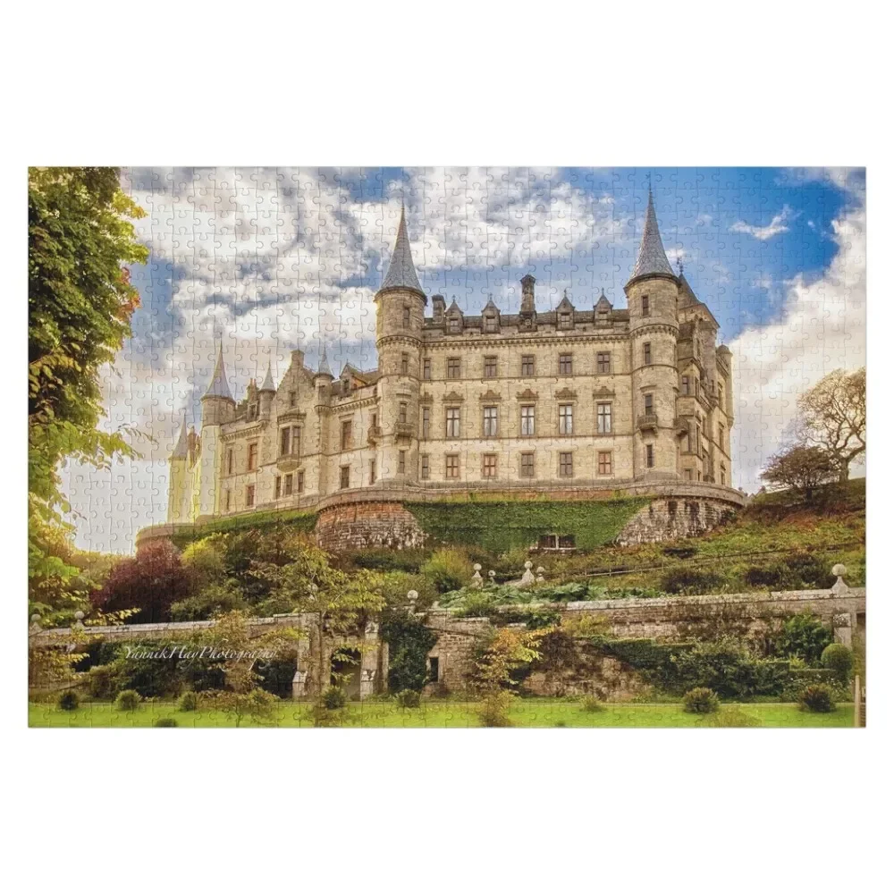 

Dunrobin Castle at Sunset (Golspie, Sutherland, Scotland) Jigsaw Puzzle Scale Motors Personalized Toys Christmas Gifts Puzzle