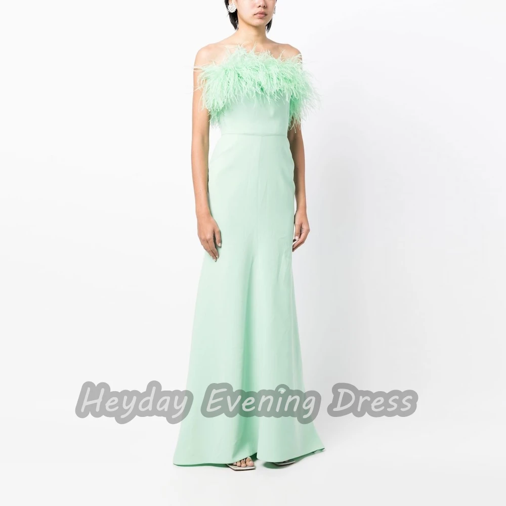 

Heyday السعودية Strapless Crepe Straight Short Sleeves Sexy Fashion Floor Length Elegant Prom Dress For luxurious Woman 2024