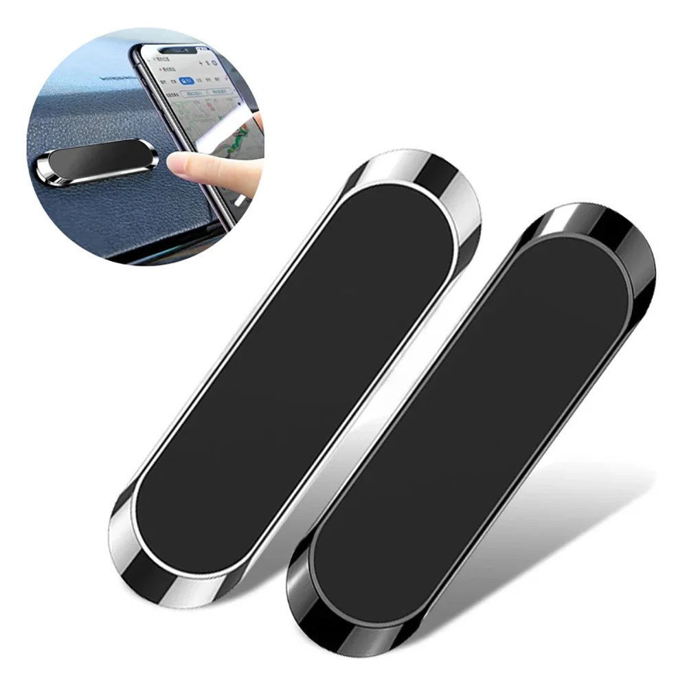 

Magnetic Car Phone Holder Rotatable 360° Mini Strip Car Holder Stand For iPhone Samsung Xiaomi Wall Metal Magnet GPS Car Mount
