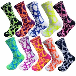 Unisex Tie-Dye Mid-Calf Socks, Perfect for Sports, Athletics, and Outdoor Activities