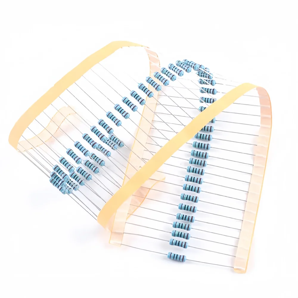 100Pcs 1/4W 1% Metal Film Resistor Kit 0Ω-22M Ohm Assorted Set 0 2.2 10 100 150 220 330 470 1K 2.2K 4.7K 10K 100K 470K 1M 10M image 5