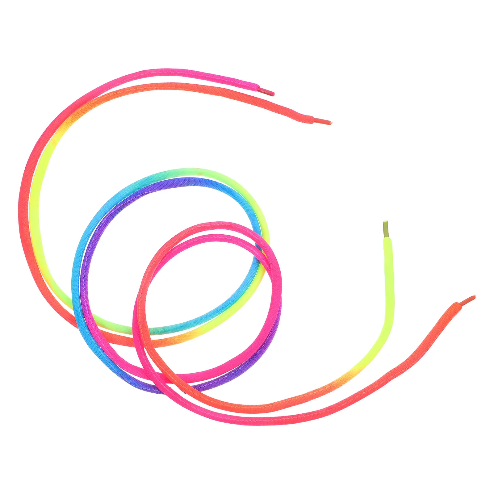 

Rainbow Round Shoelaces 120cm Colorful Laces for Sneakers Canvas Shoes Fashion Accessories Gradient Design Shoe Parts