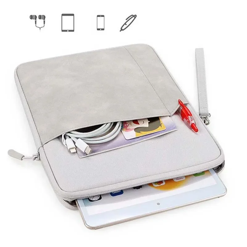 for ZTE RedMagic Astra Tablet 3 Pro Tablet Carry Bag Lanyard Outer Pocket Zip Storage Pouch Waterproof Sleeve Anti Drop Bumper